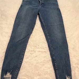 Abercrombie & Fitch Women's Dark Wash Skinny Jeans